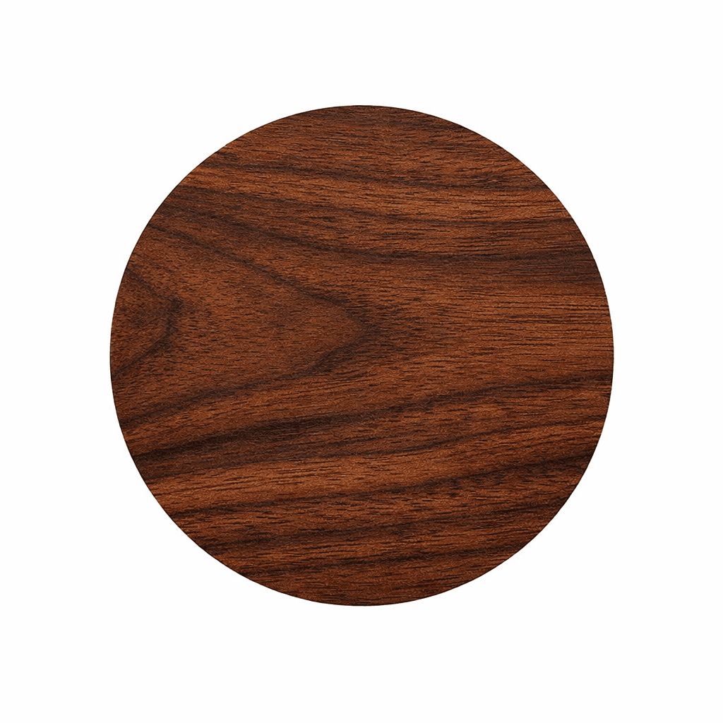 Rich walnut wood finish