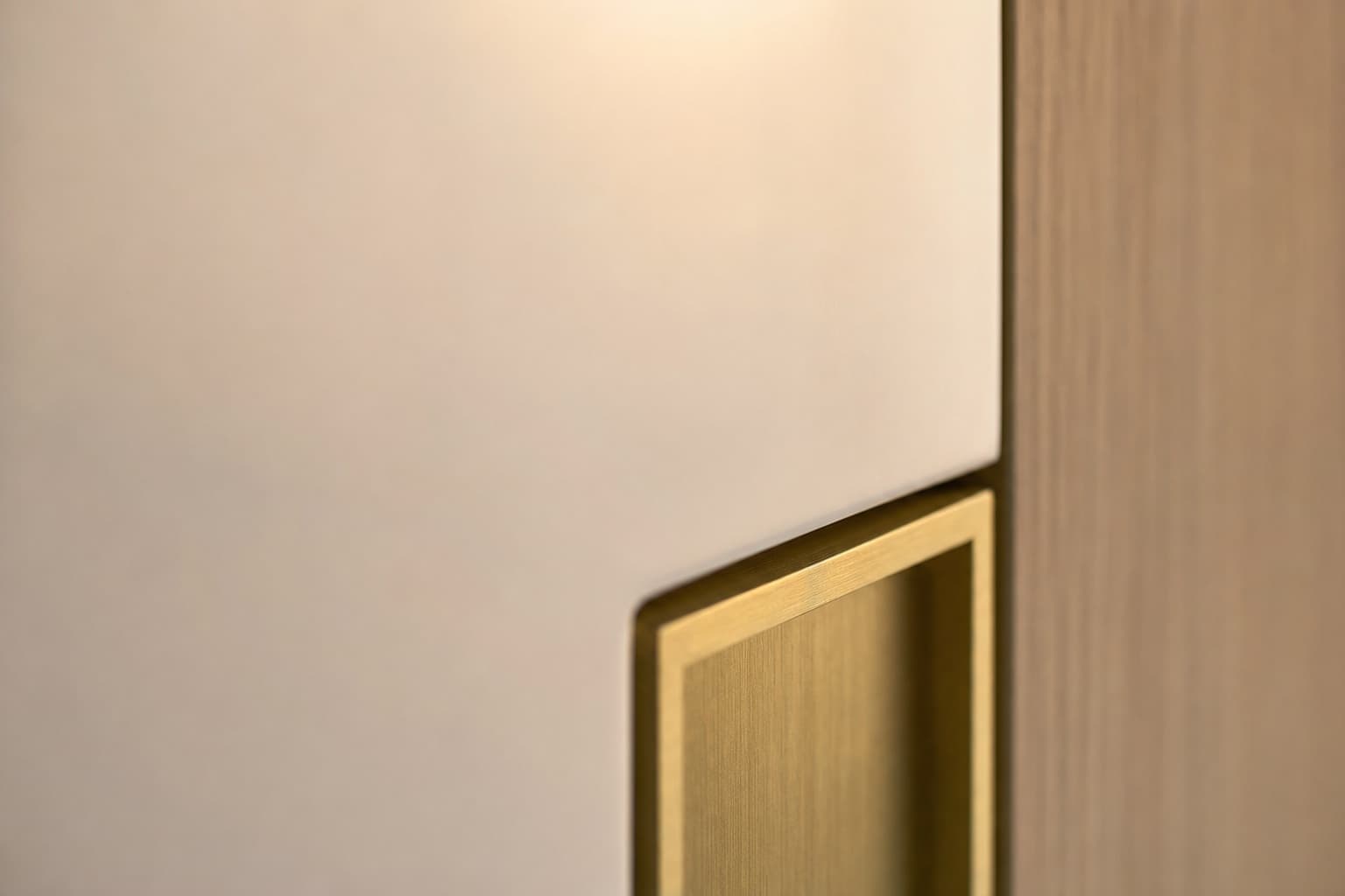 Furniture-grade matte lacquer panel next to a standard painted MDF panel